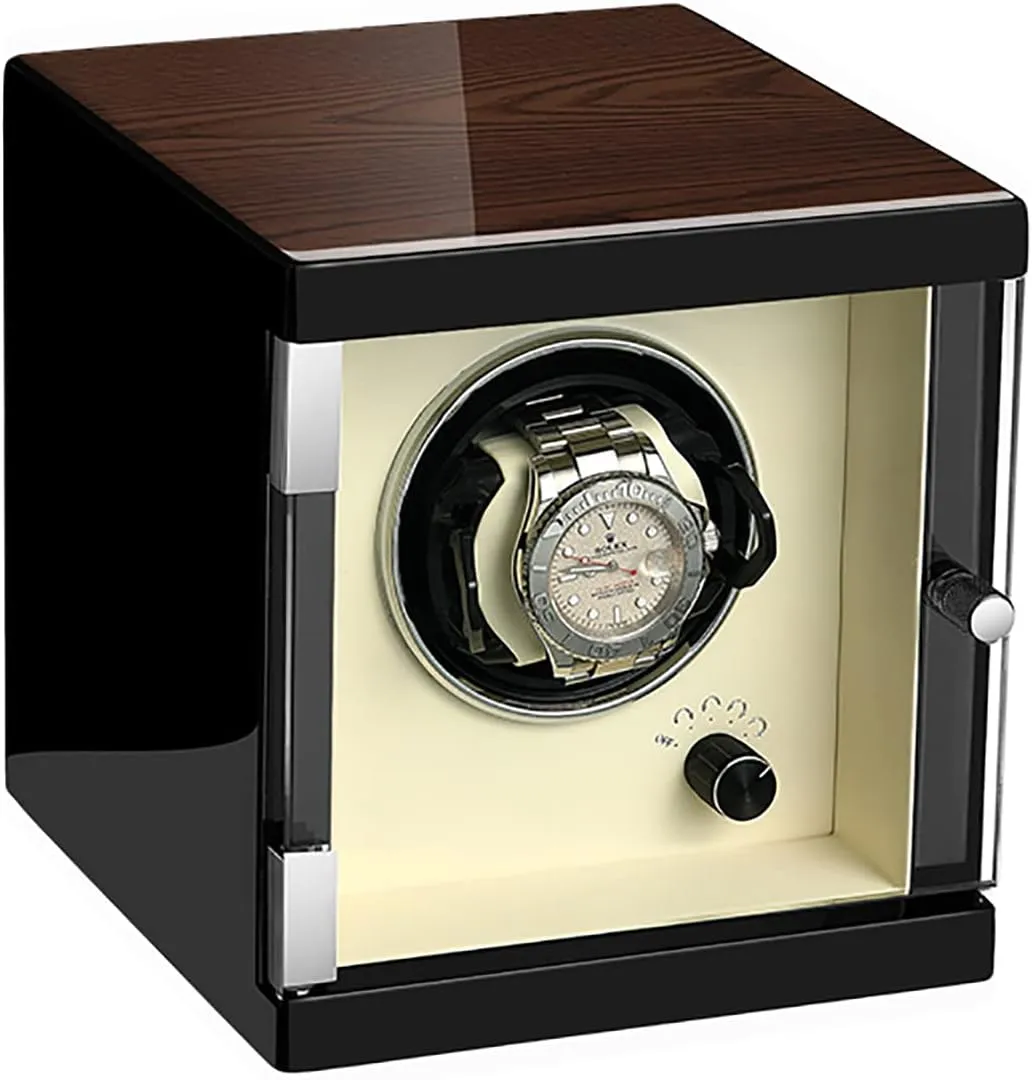 Mechanical Watch Dustproof herein parcel aroma Case with Quiet Mabuchi Motor and 4 Rotation Modes for Men and Women Watches Gaone Automatic Single Watch Winder for 1 Watches, Self-Winding 