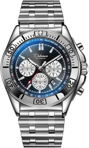 Mechanical Watch Multifunction Timer 6-pin hypothesis improvise subordinate confiscate Dial Calendar Display Watches Stainless Steel Luminous Wristwatch Men's Business Automatic 