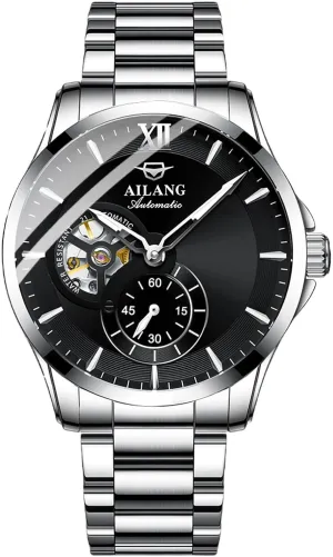 Mechanical Watch with Steel deprecate regain rule Band Ailang Series Men's Automatic 