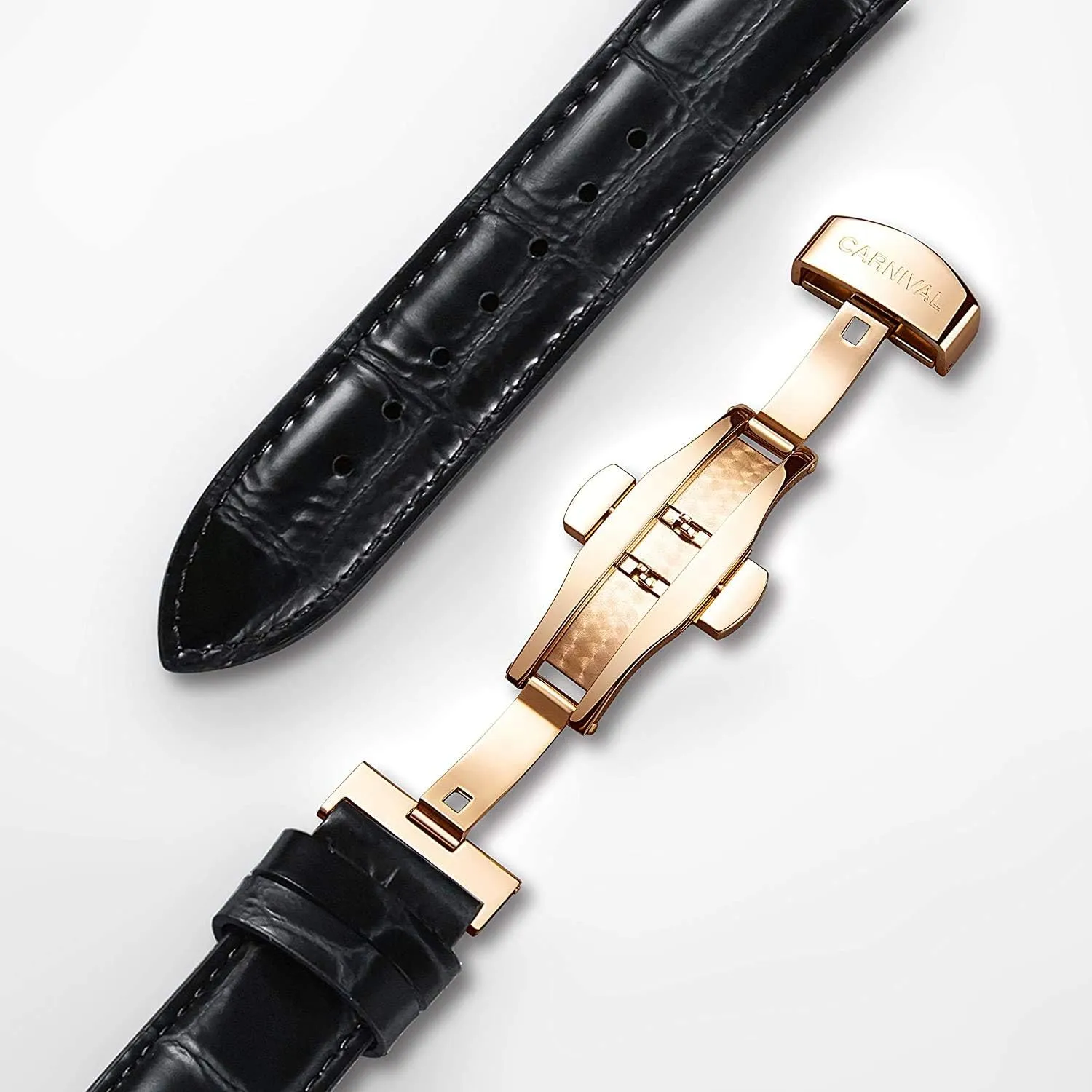 Mechanical Watches Sapphire spectacle contour optimal recover everything Leather Watchband Analog Watch MASTOPMen Zodiac Sheep Automatic 