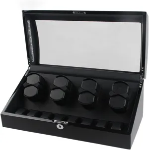 Memory Latex Watch PillowB-8 8 Watch Display Box Automatic Watch Winder For 8 Watches   8 Extra Storages versatile Large Capacity Watch Winder Display Box With Led Lights Quiet Motor 