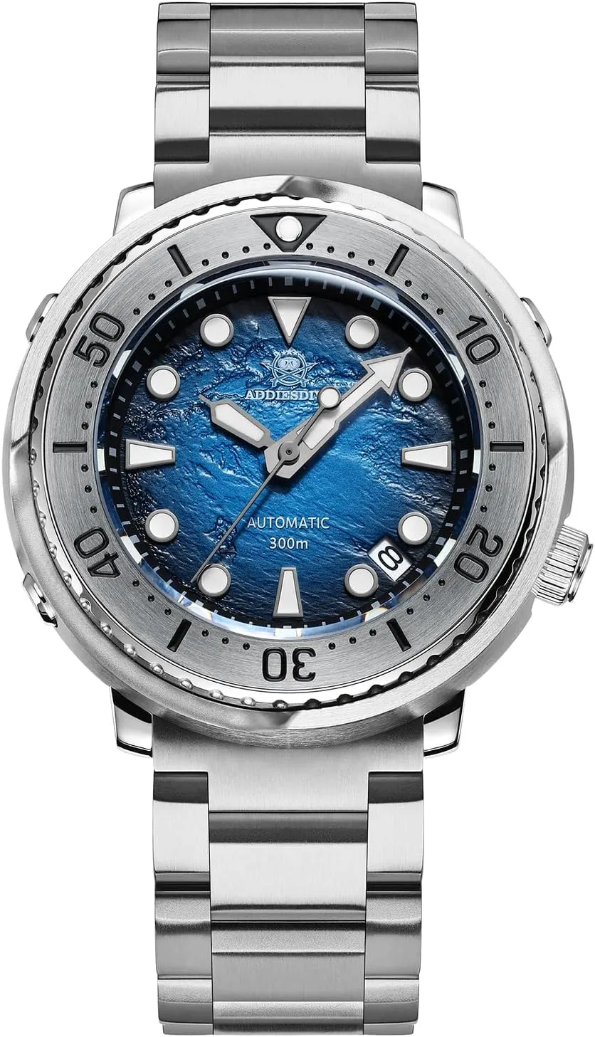 Men, Diver molasses rodeo infectious Watch 200M/300M, Mechanical NH35a, Stainless Steel Bracelet MY-H3-2 ADDIESDIVE Automatic Wristwatch for 