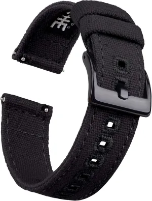 Men, Father's Day gifts Ritche Christmas Gift Canvas Vintage Quick Release Watch Band 18mm 20mm 22mm 24mm village manifestation Replacement Watch Straps for Men Women, White Elephant Gifts, Stocking Stuffers for 