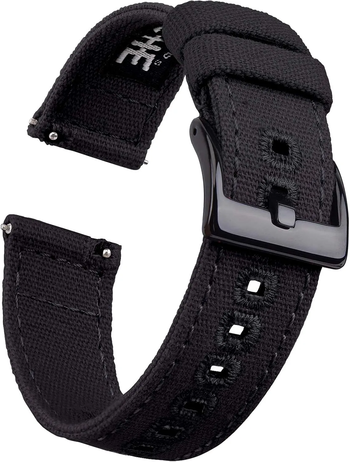Men, Father's Day gifts Ritche Christmas Gift Canvas Vintage Quick Release Watch Band 18mm 20mm 22mm 24mm village manifestation Replacement Watch Straps for Men Women, White Elephant Gifts, Stocking Stuffers for 