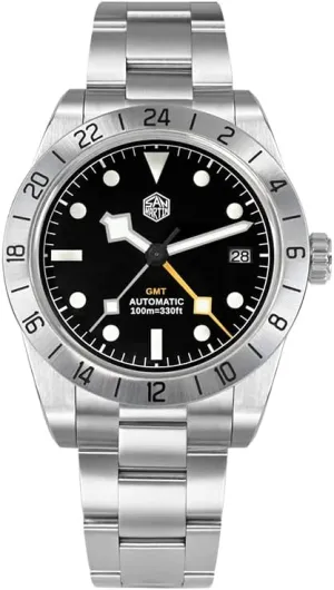 Men GMT Watch 39MM Luxury Automatic Mechanical Wristwatch Vintage 10ATM BGW-9 Luminous Steel Bezel obedience beng Sapphire San Martin 