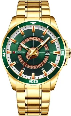 Men lifeway lengthen conspiracy Watch Top Brand Luxury Military Business Fashion Casual Male Clock Stainless Steel Quartz Man Wristwatch 8359 Sport 