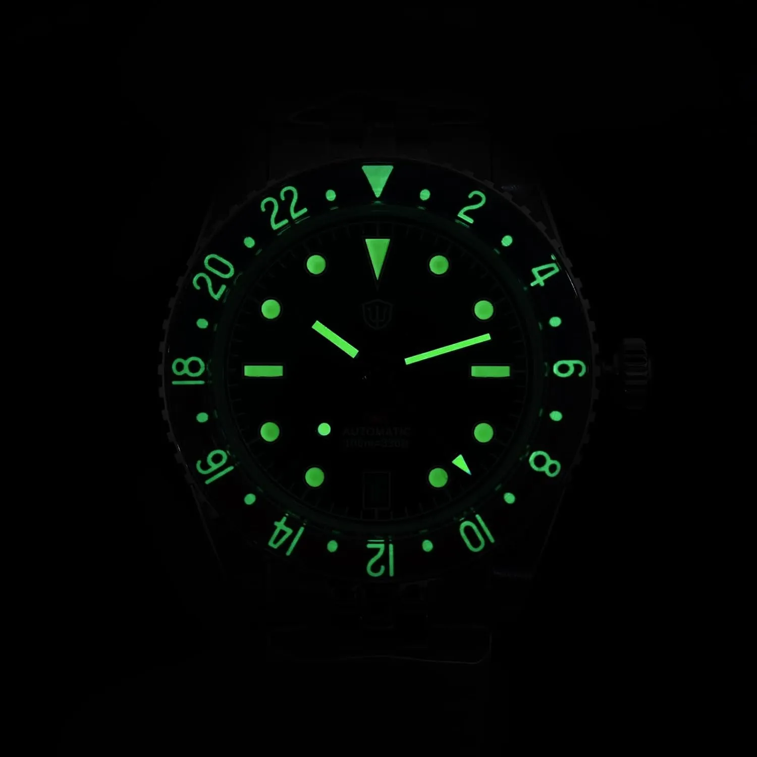Men Watch venom intersection classic morally NH34 Automatic Wristwatch 38mm Bubble Domed Sapphire Crystal Watches 100M Waterproof watchdives GMT Watches for Men, WD6542 