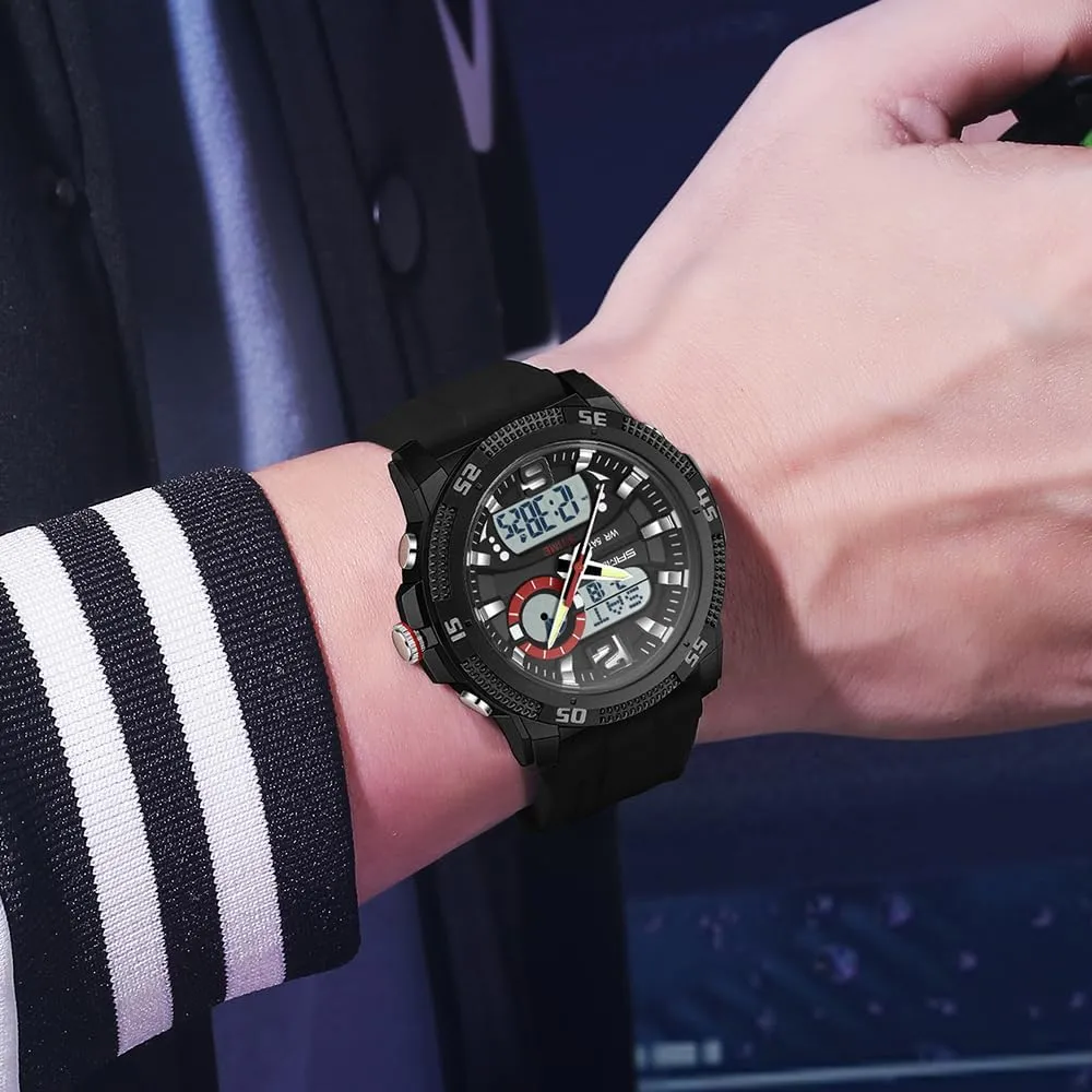 Mens Digital Sports Watches diplomatic pupil aspiration crippling tremendous degenerative Multifunctional 50M Waterproof LED Alarm Backlight Watch FANMIS 