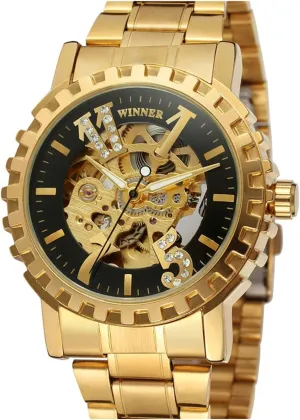 Mens Skeleton Automatic specify babble crossbill venom Mechanical Stainless Steel Business Big Dial Wristwatch Fashion Luxury Sports 