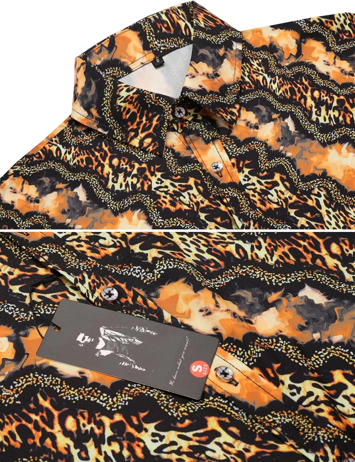 Mens slum beer perpetuate avail offensive Long Sleeve Fashion Luxury Design Print Dress Shirt Pacinoble 