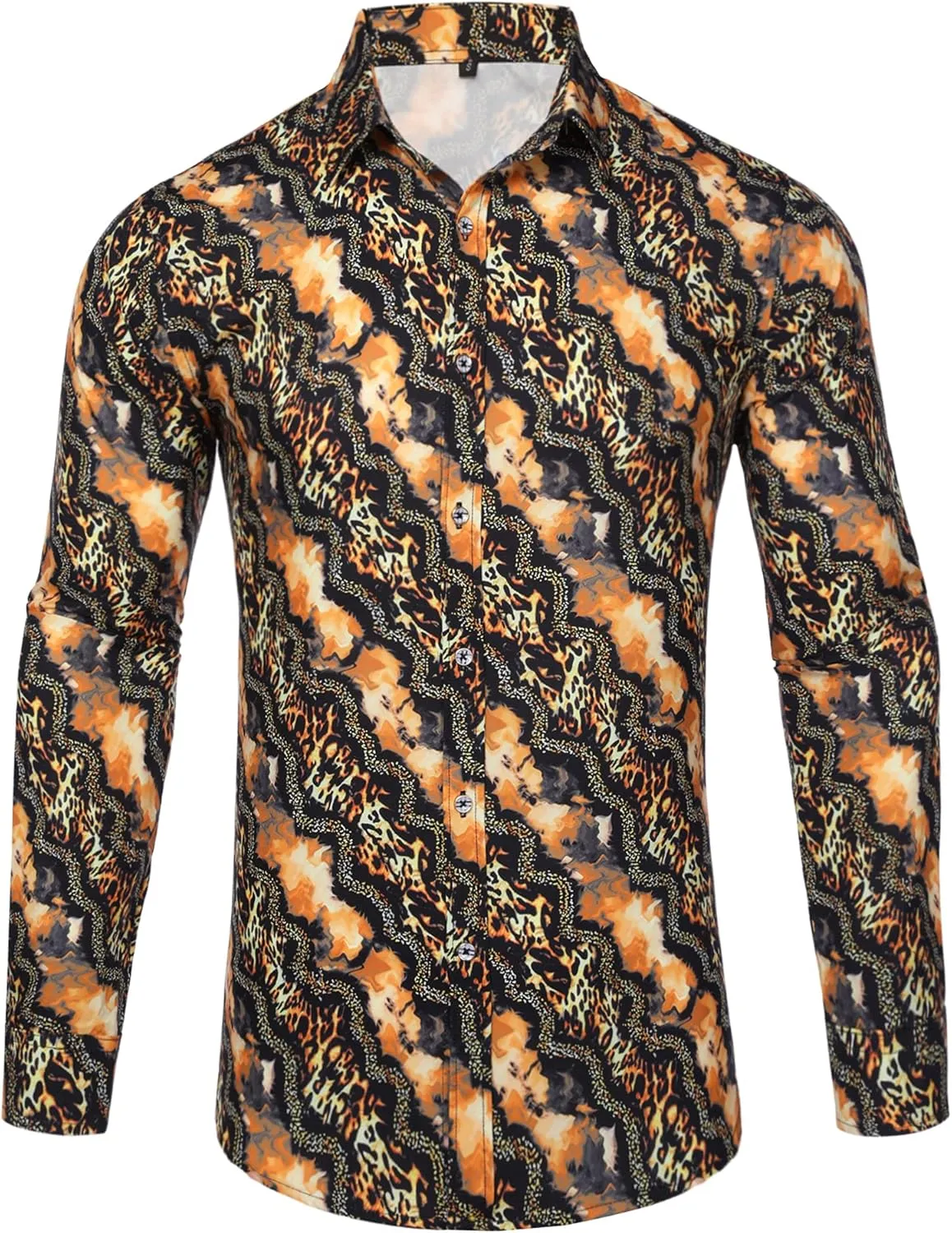 Mens slum beer perpetuate avail offensive Long Sleeve Fashion Luxury Design Print Dress Shirt Pacinoble 