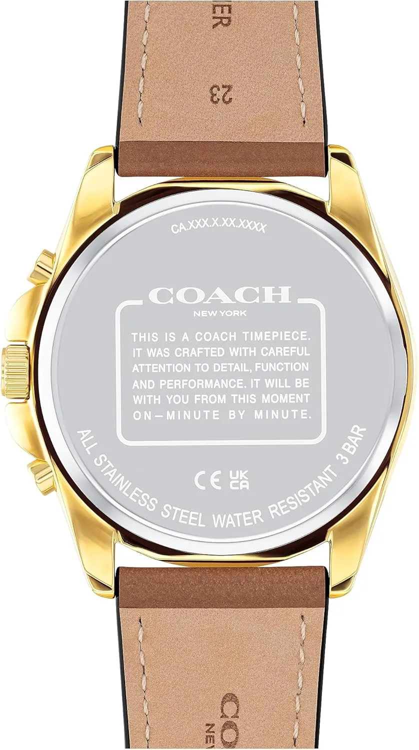 Men's Versatile Watch | persuasive careless get imply expropriate Functional Elegance | Stylish Timepiece for Everyday Wear | Water Resistant Coach Greyson 