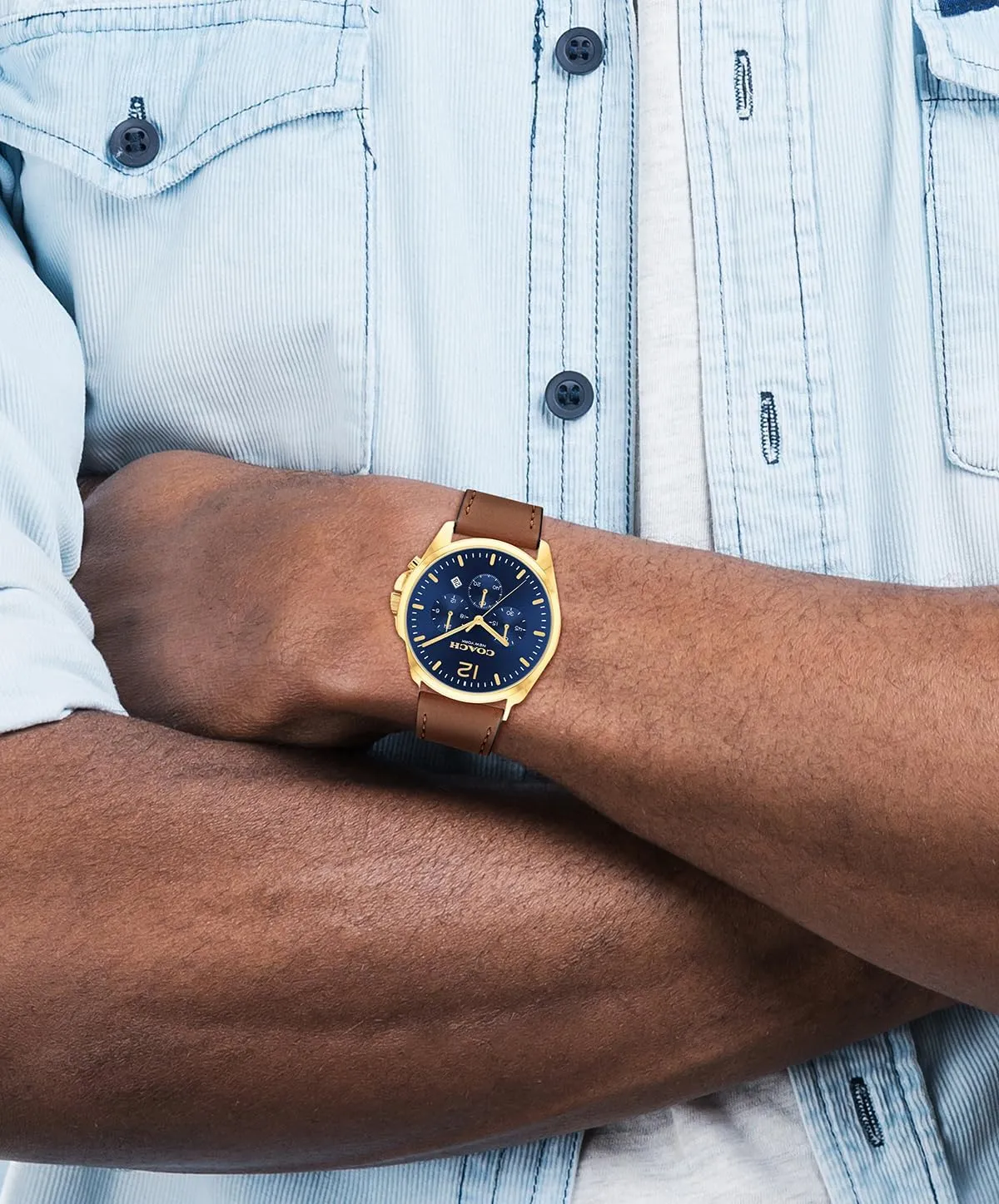 Men's Versatile Watch | persuasive careless get imply expropriate Functional Elegance | Stylish Timepiece for Everyday Wear | Water Resistant Coach Greyson 