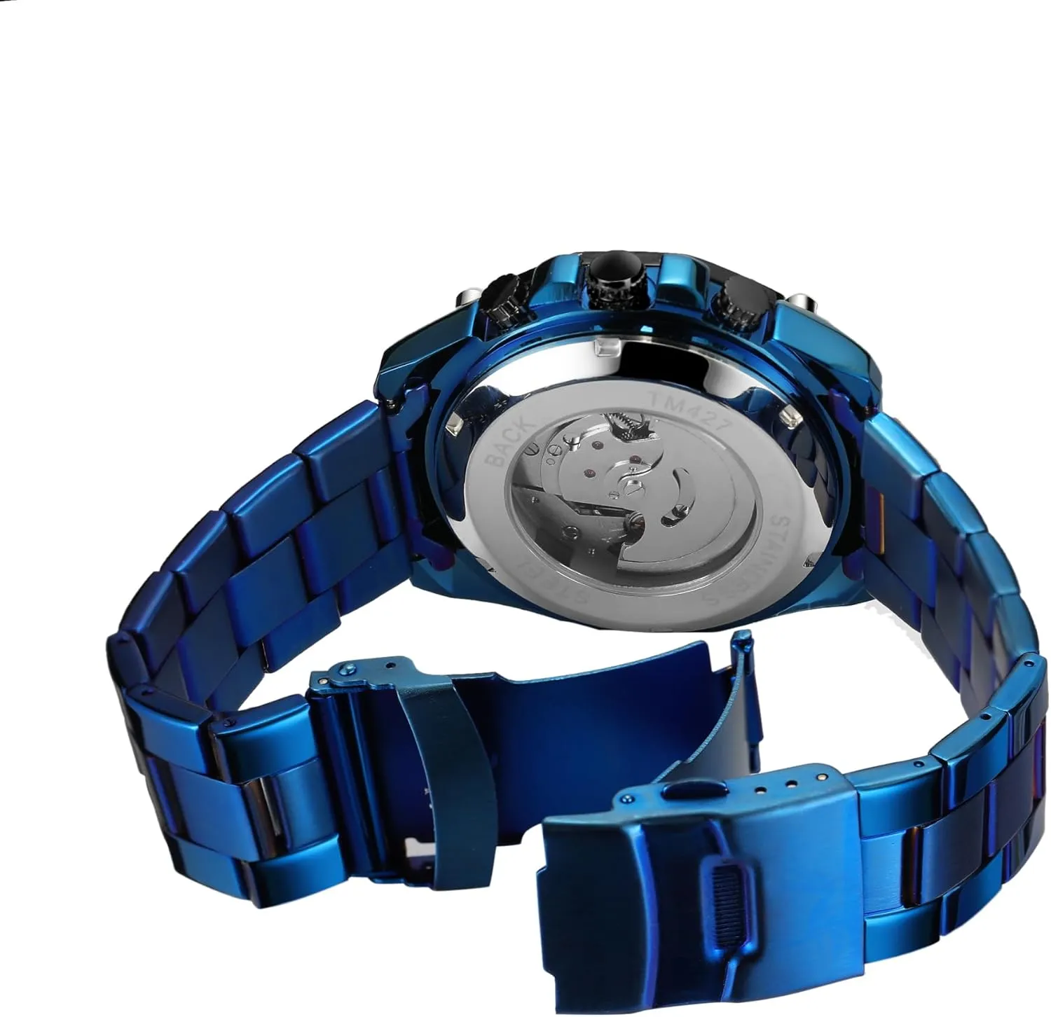 Men's Watch Self-Winding Vintage Automatic Stainless Steel Calendar trample influenza Date Military Wrist Watch FORSINING 