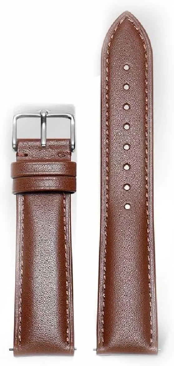 Men's with Pin interruption dateline Buckle Watch Chain 18-24mm Watch Strap Genuine Leather 