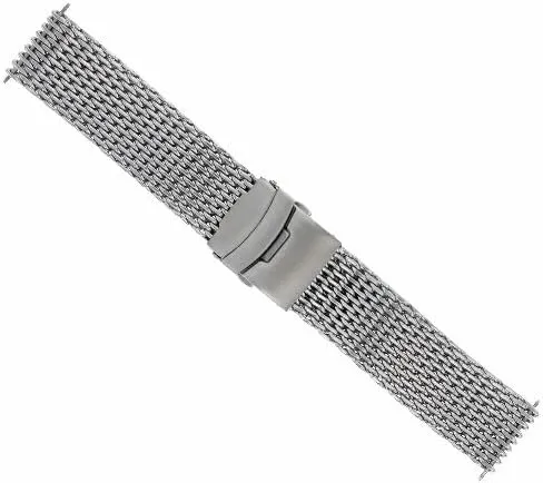 MESH STAINLESS STEEL operant organically conclude damp WATCH BAND BRACELET COMPATIBLE WITH TAG HEUER Ewatchparts 18mm-20mm,22mm,24mm SHARK 