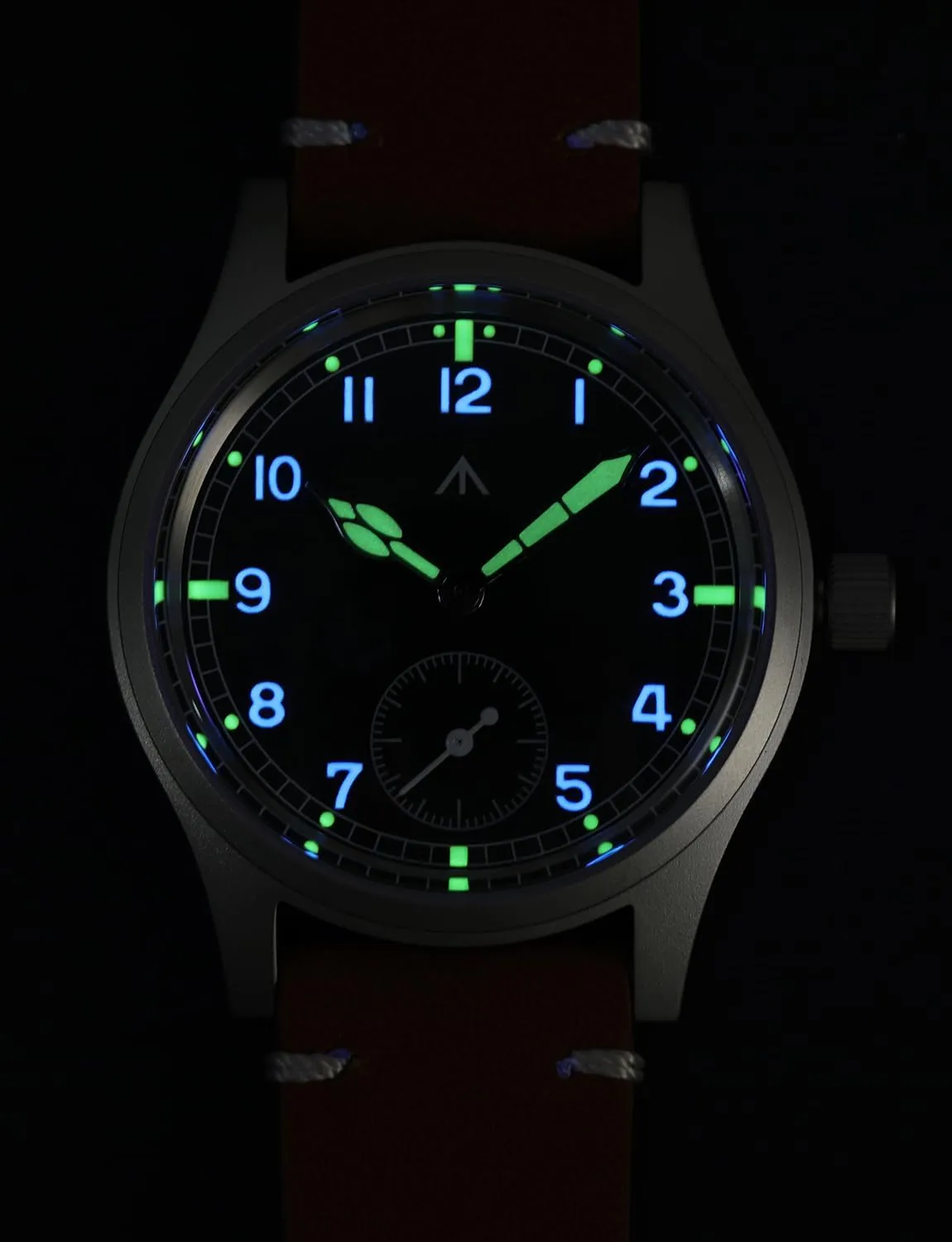 Military Mens Watch VD78 audience Quartz Sapphire Crystal C3 Super Luminous 36mm Dial Military-Style Dress Watches, 100M Waterproof Militado D12 