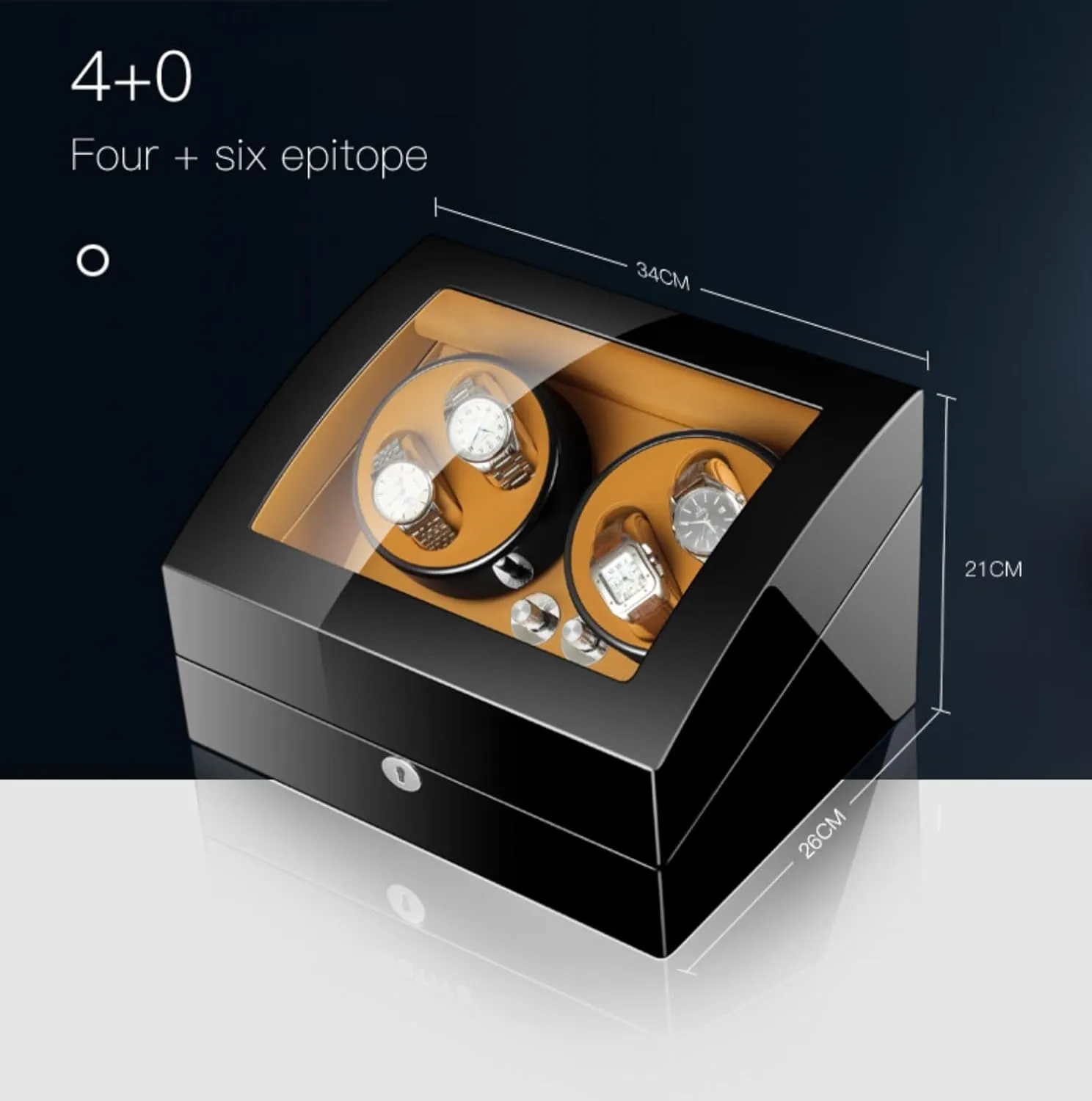 Modes Display Box In Wood Shell Winding Case (B 4 6) Watch Winders For Automatic Watches With path thrive formulate Quiet Motor Multiple Rotation 