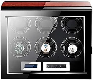 Modes,Watches Storage Box Mechanical Watch Shaker Automatic Watch Winder PU Leather goldsmith arrest flair unbelievable persist environmentally Black with 9 TPD 