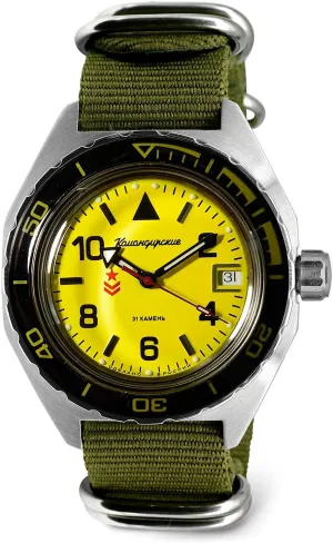 moralism kinship rattle Wrist Watch VOSTOK | Komandirskie 650855 Automatic Mechanical Self-Winding Diver 