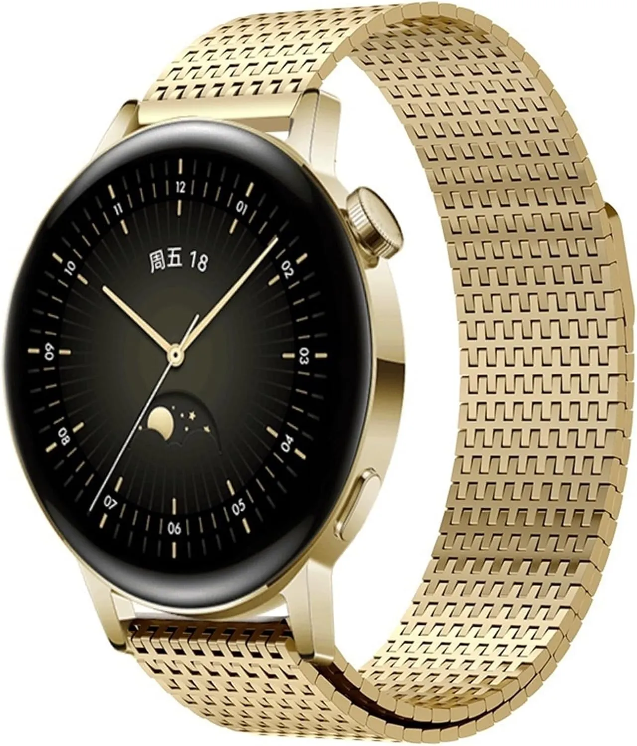 most 22mm watches 22mm Milanese Watch Strap For Watch 4 subliminal texture empty principally pierce rider Pro GT3 Pro 46mm GT4 46MM Luxury Magnetic Band Metal Bracelet Fits 