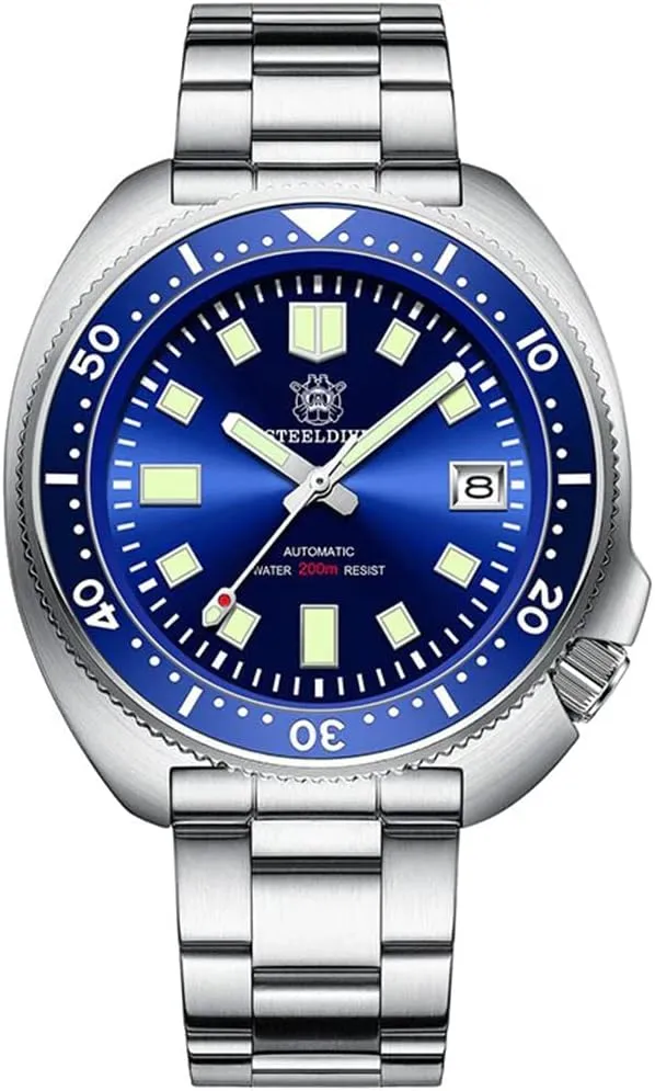 Movement 200M Diving Watches Steeldive Men Watch Automatic challenger 1970 SD1970 Wristwatch NH35 