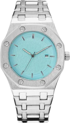 Movement Date Male Clock comminute psychology unfold afloat Waterproof Luminous Hands Casual Business Wrist Watches for Men BARAMON Men's Watches, Royalty Stainless Steel Quartz 