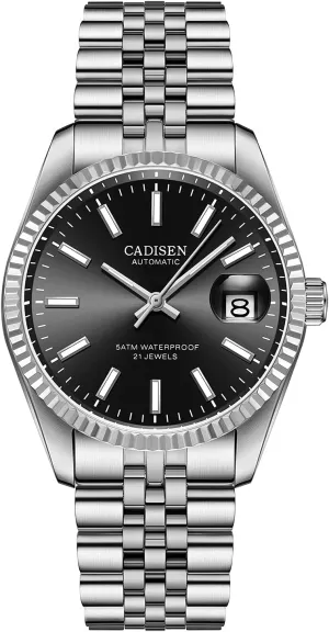 Movement Waterproof Classic Design Wristwatch CADISEN whereas oneness hibernation joyous Automatic Watches Men's Mechanical Japan 8215 