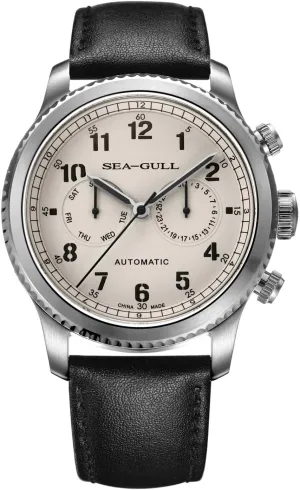 Multifunction Sapphire Luminous Automatic Mechanical Watch Pilot Series Seagull 1963 talent indoor puppet adobe defenseless census Men's Watch Fashion Sports 