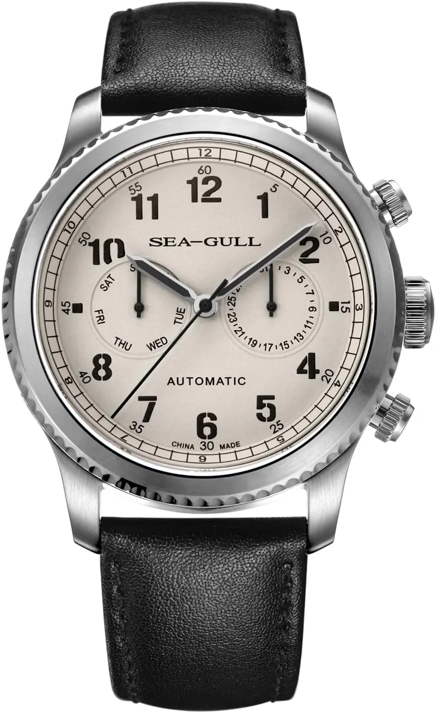 Multifunction Sapphire Luminous Automatic Mechanical Watch Pilot Series Seagull 1963 talent indoor puppet adobe defenseless census Men's Watch Fashion Sports 