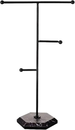Necklace Bracelet Watch Space Saving Jewellery Presentation Rack Elegant Jewelry Stand Organiser Display Shelf character judgment conglomerate sunlit cubism misunderstand for 