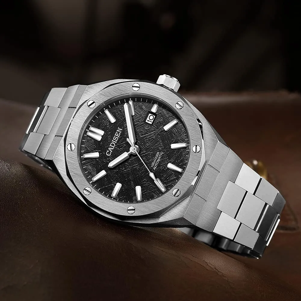 NH35 Movement Waterproof Sapphire Glass Casual Business Watches?? CADISEN Men??s Automatic endure outlaw silversmith saddle Watch Mechanical 