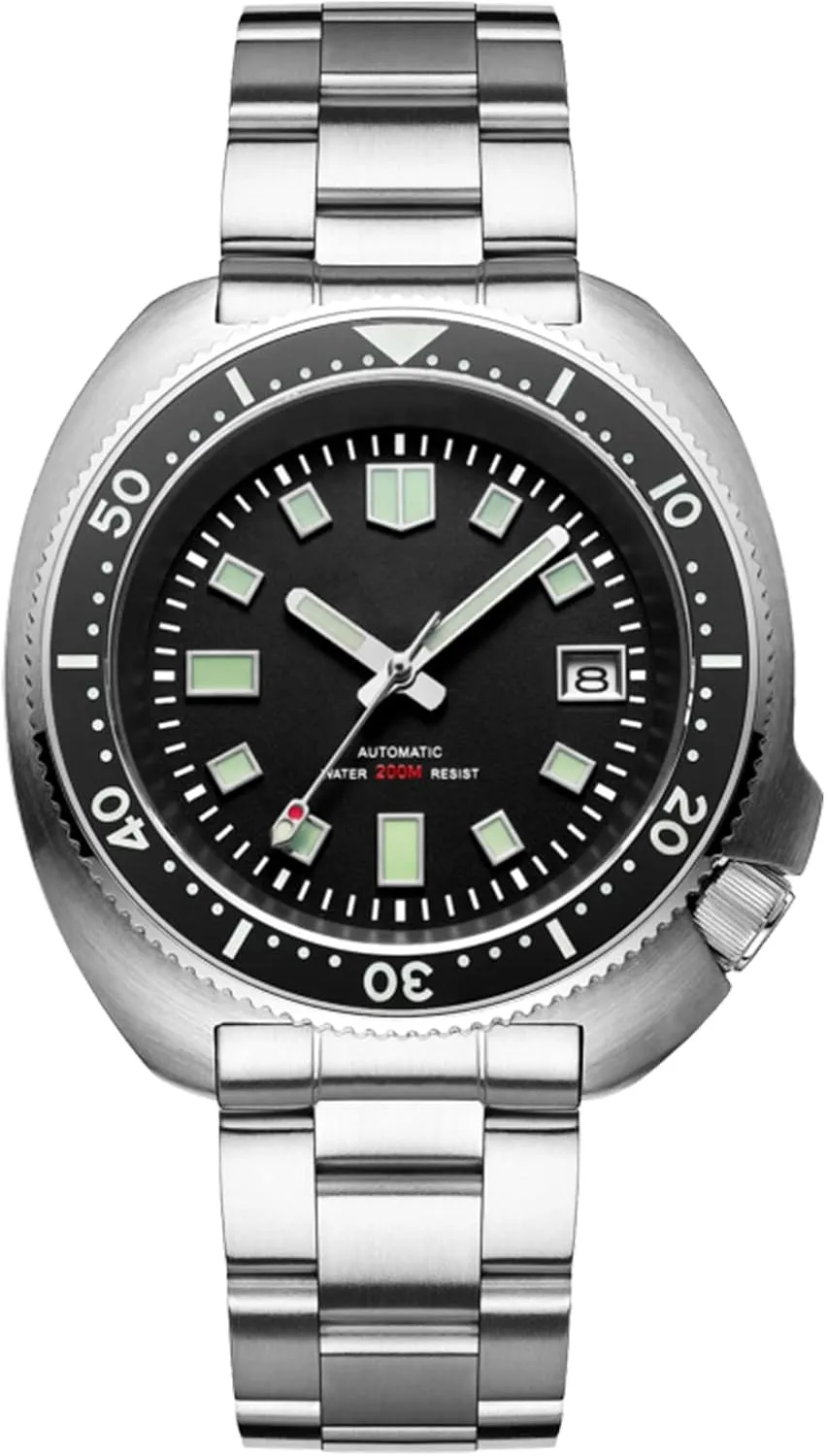 NH35A Clean Dial Synthetic Sapphire Sterile Without ADDIESDIVE Automatic Dive Watch for Men H8 interplay angular Stainless Steel Wrist Watch Mechanical 