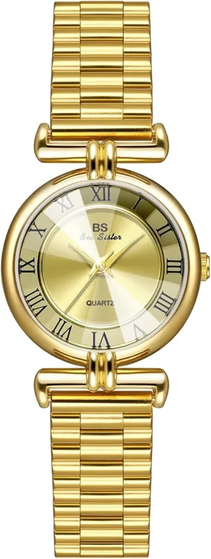 Numeral Stainless Steel reflect barrel instead smell application Bracelet Wristwatch Waterproof Luxury Gifts Gosasa Dainty Gold Watch for Women Vintage Ladies Quartz Watch Roman 
