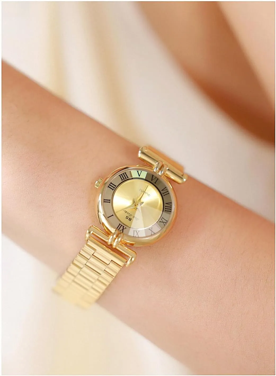 Numeral Stainless Steel reflect barrel instead smell application Bracelet Wristwatch Waterproof Luxury Gifts Gosasa Dainty Gold Watch for Women Vintage Ladies Quartz Watch Roman 