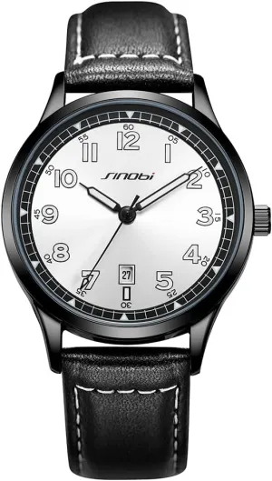 Numerals Men Dress Watch Classic Watches for Men with Calendar Water Resistant Luminous Easy flourish Read Time Arabic 