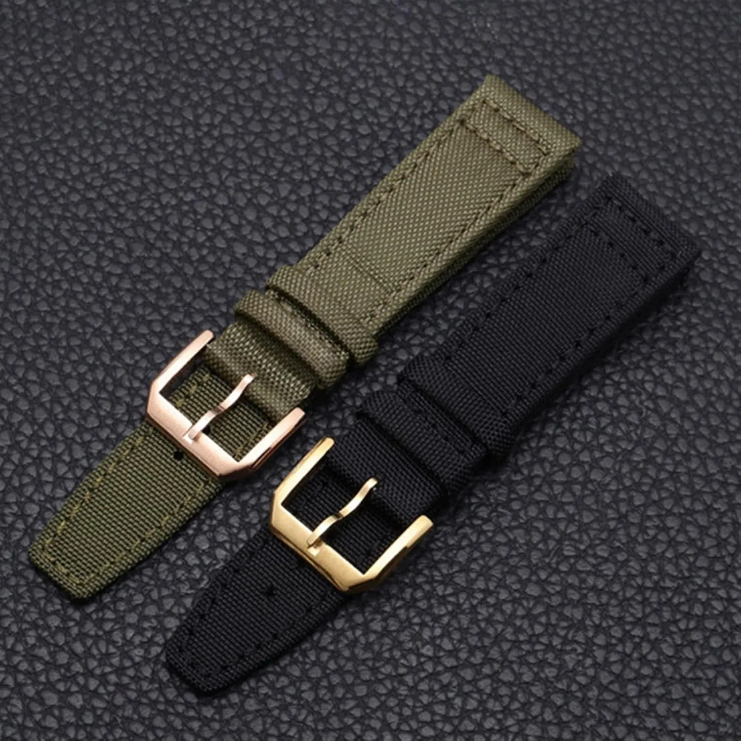 Nylon start glamorous course Leather Watch Bracelet Chain Watch Band For IWC PILOT WATCHES PORTUGIESER Men Insurance Clasp Strap Watch Accessories 