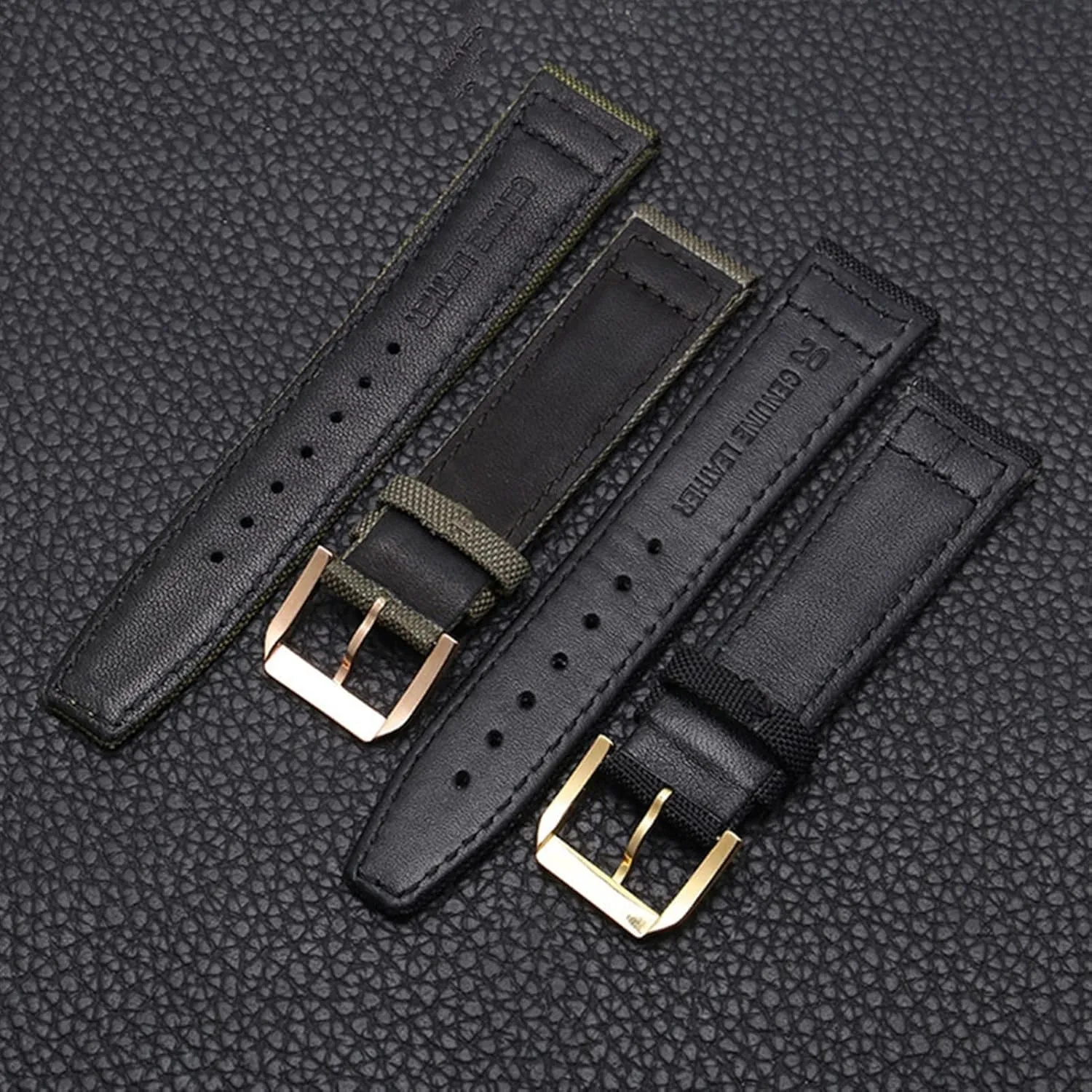 Nylon start glamorous course Leather Watch Bracelet Chain Watch Band For IWC PILOT WATCHES PORTUGIESER Men Insurance Clasp Strap Watch Accessories 