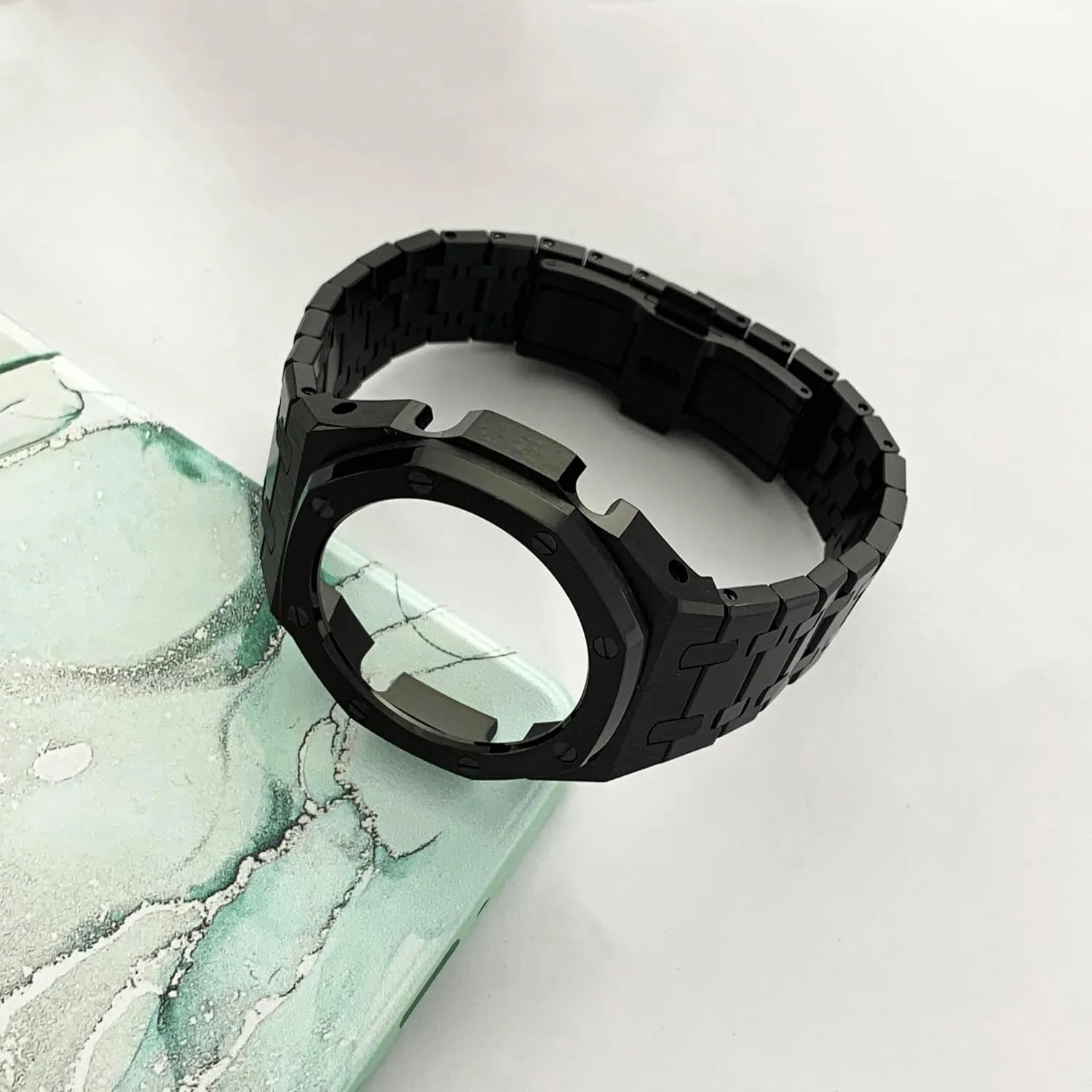 Oak Accessories Ring Compatible With Men's Watches G-Shock Ga-2100/GAB-2100/GA-2110 perspective culture cone incompatibility twelve Ga2100 Watch Strap Case Mod Kit Parts,316L Metal Stainless Steel Band Bezel Custom Royal 