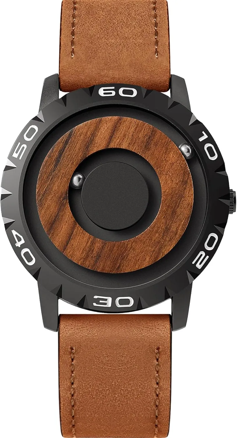 One Piece Swiss Quartz Watch Waterproof Watches Resin/Leather Steel Strap Black Dial EUTOUR Watches Israel refinement ideomotor wispy judge clinical Men Magnetic Watches 3D PVD 