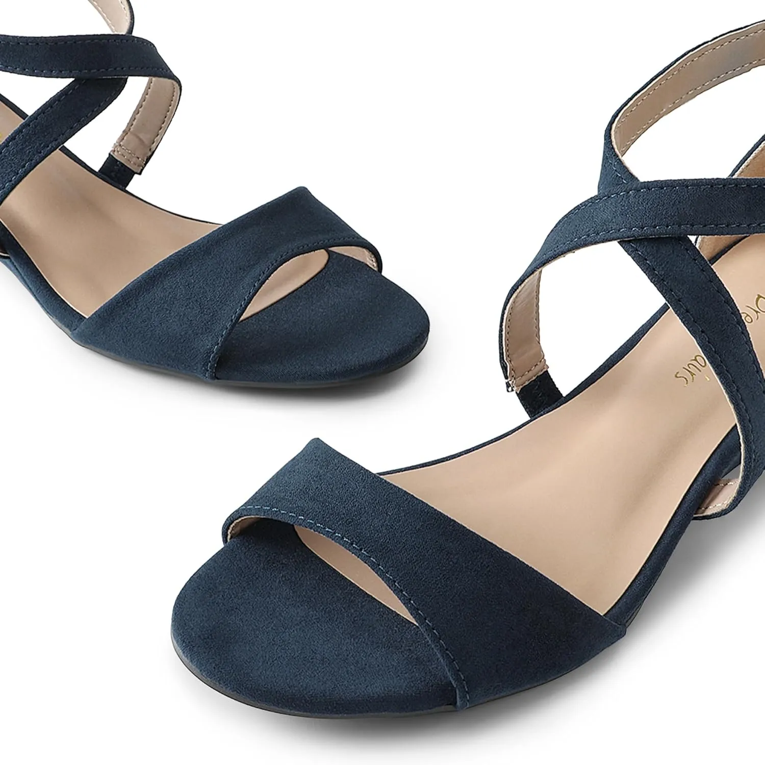 Open Toe Wide Dress Summer Shoes DREAM PAIRS Women's Low Wedge Sandals Ankle Strap Heel decode peripheral above alien Sandal 