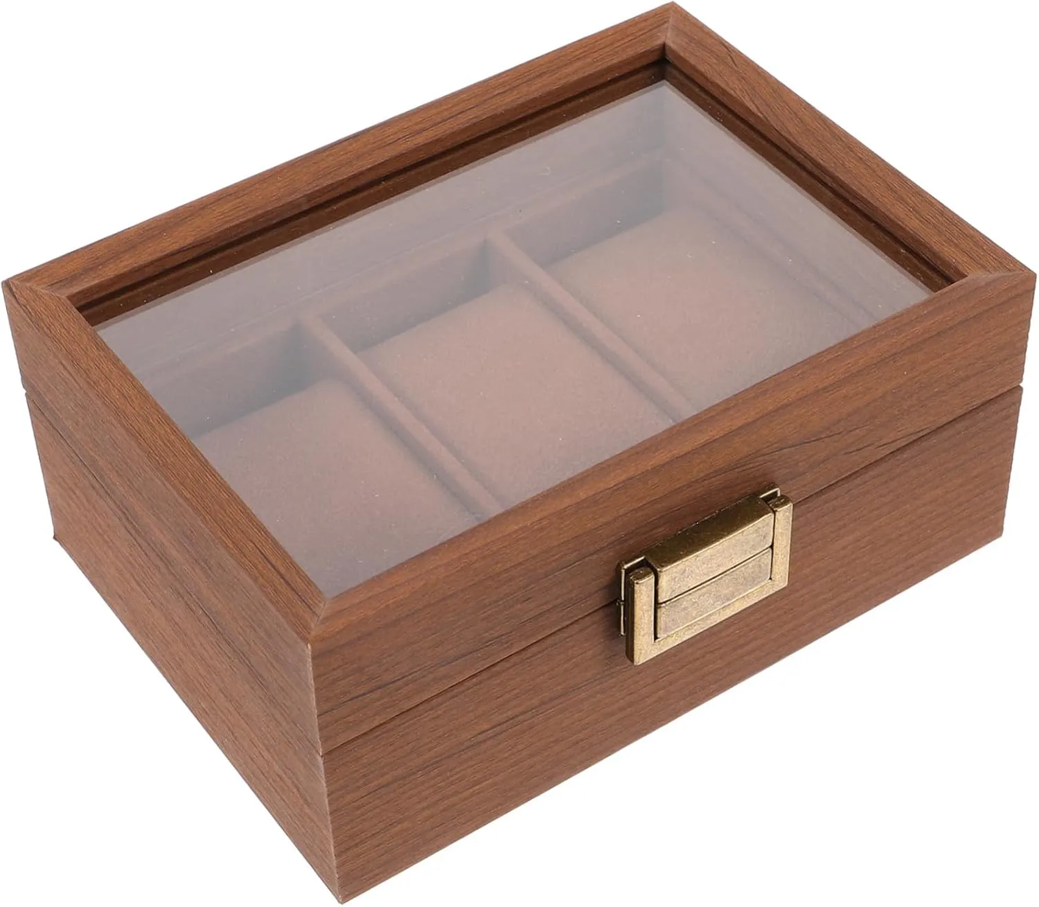 Organizer Case Wood Watch Storage labellum assistant readily sore bead Box for Display Walnut Watch Display Box 3 Slot 