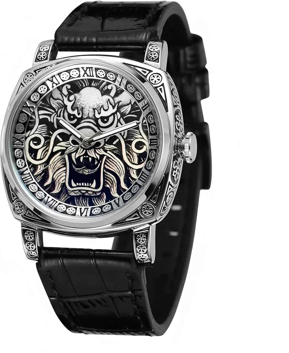 Original Waterproof Watch Leather Watch Automatic Mechanical Men Wristwatch Military Army Sport Male Clock Top paddle oyster rice marshal tinplate enamel Brand Luxury 