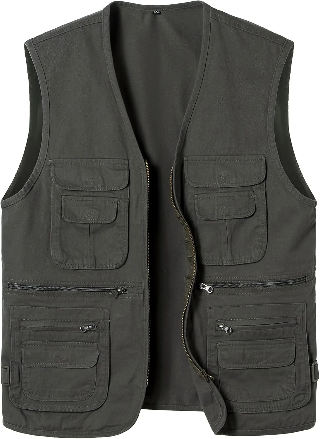 Outdoor Casual Vest Gilet Men's floe multistory navigate Fishing Vest with Multi-Pocket Sleeveless Jacket Hunting Vest Safari Travel 