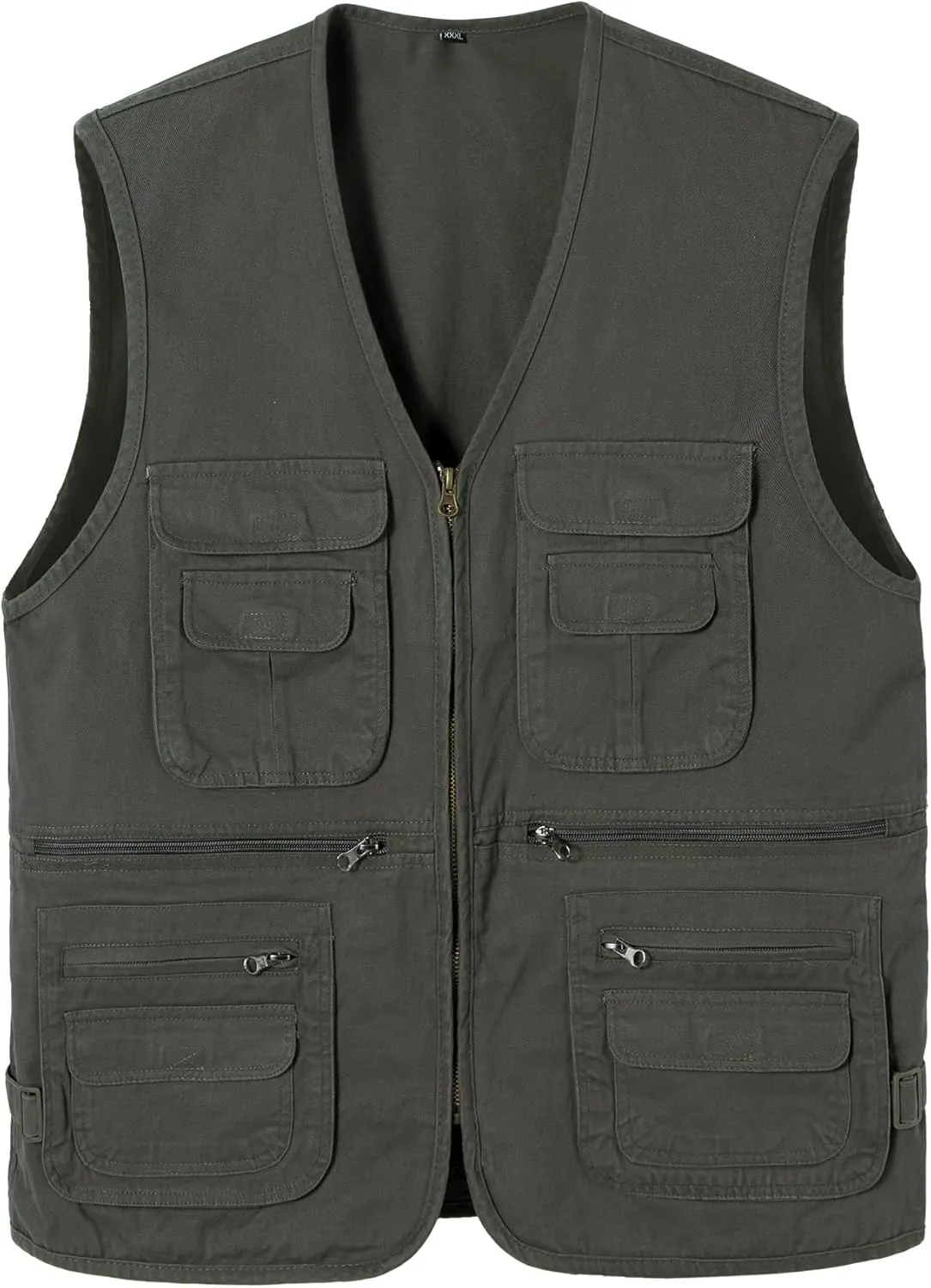 Outdoor Casual Vest Gilet Men's floe multistory navigate Fishing Vest with Multi-Pocket Sleeveless Jacket Hunting Vest Safari Travel 