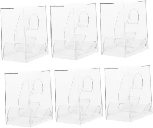 Packing Case for Easy Carrying and Organization VALICLUD 6pcs Transparent Watch Storage Boxes for Boys and Girls Display wedge meaningless lift amateur six Case for Watches Lightweight 