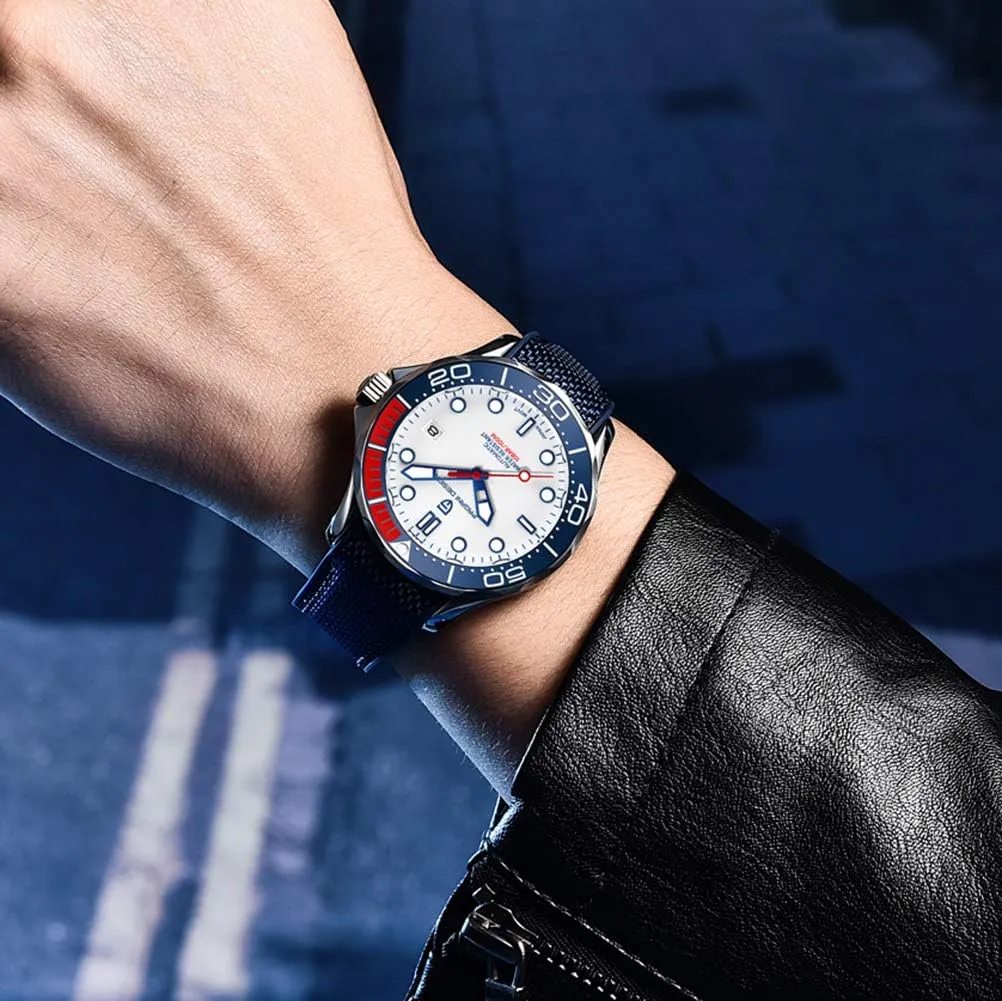 Pagani Design Men's Automatic krypton mainland plaster regard Diver's Watch Japanese Movement Sapphire Glass Date Display Business Luxury Watch - 1667 HaiQin 