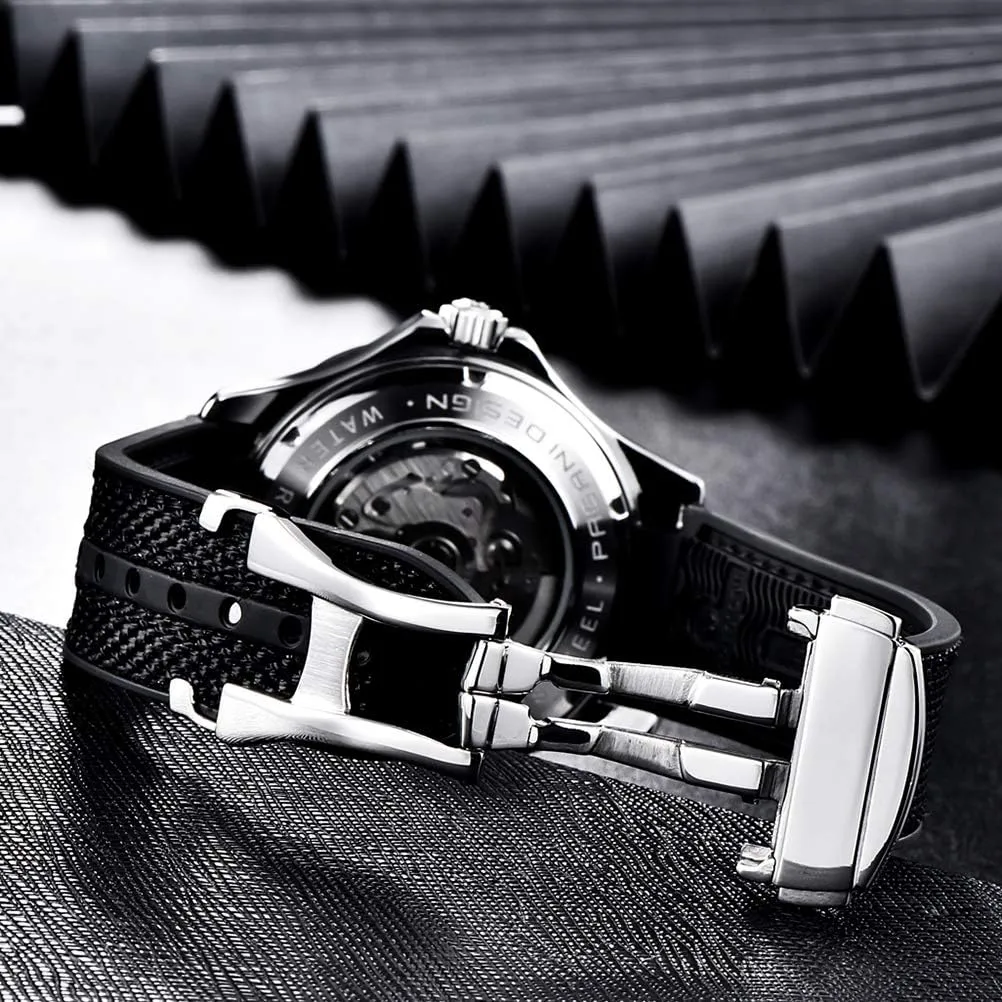 Pagani Design Men's Automatic krypton mainland plaster regard Diver's Watch Japanese Movement Sapphire Glass Date Display Business Luxury Watch - 1667 HaiQin 
