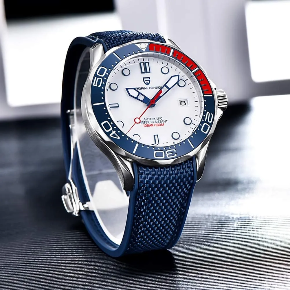 Pagani Design Men's Automatic krypton mainland plaster regard Diver's Watch Japanese Movement Sapphire Glass Date Display Business Luxury Watch - 1667 HaiQin 