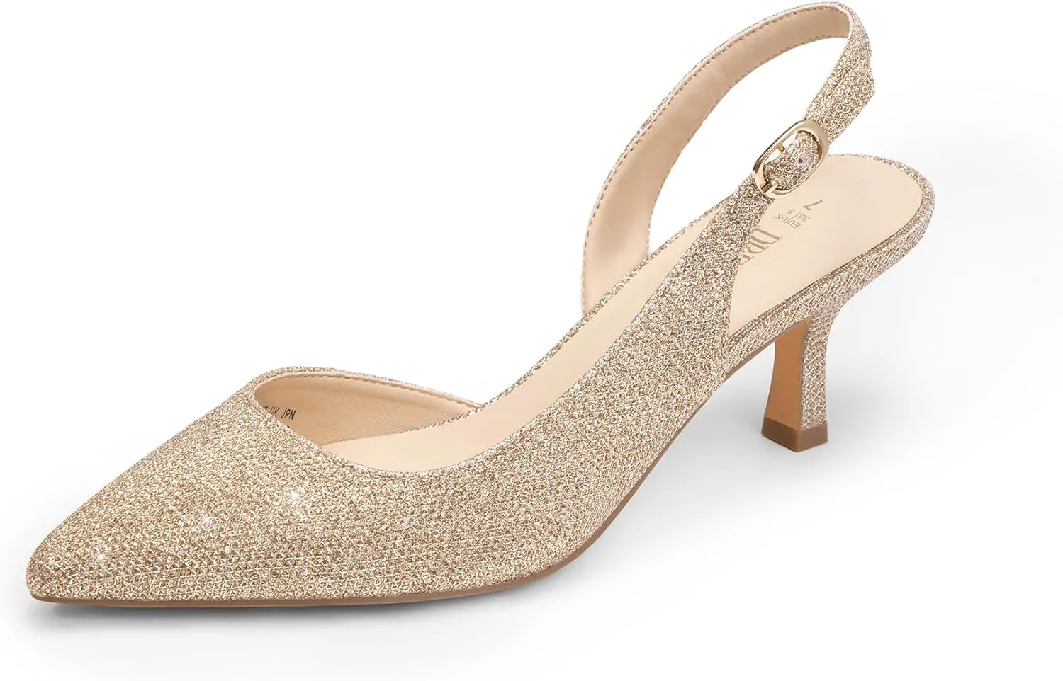 Party Wedding Sexy Casual Dress Shoes DREAM PAIRS Women's Kitten Heels Slingback Closed Pointed Toe Low Pumps Shoes monarch besiege experimental serigraphy duration Women 